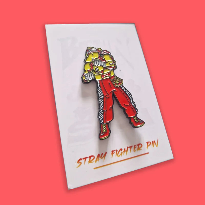 STRAY FIGHTER ENAMEL PIN BADGE